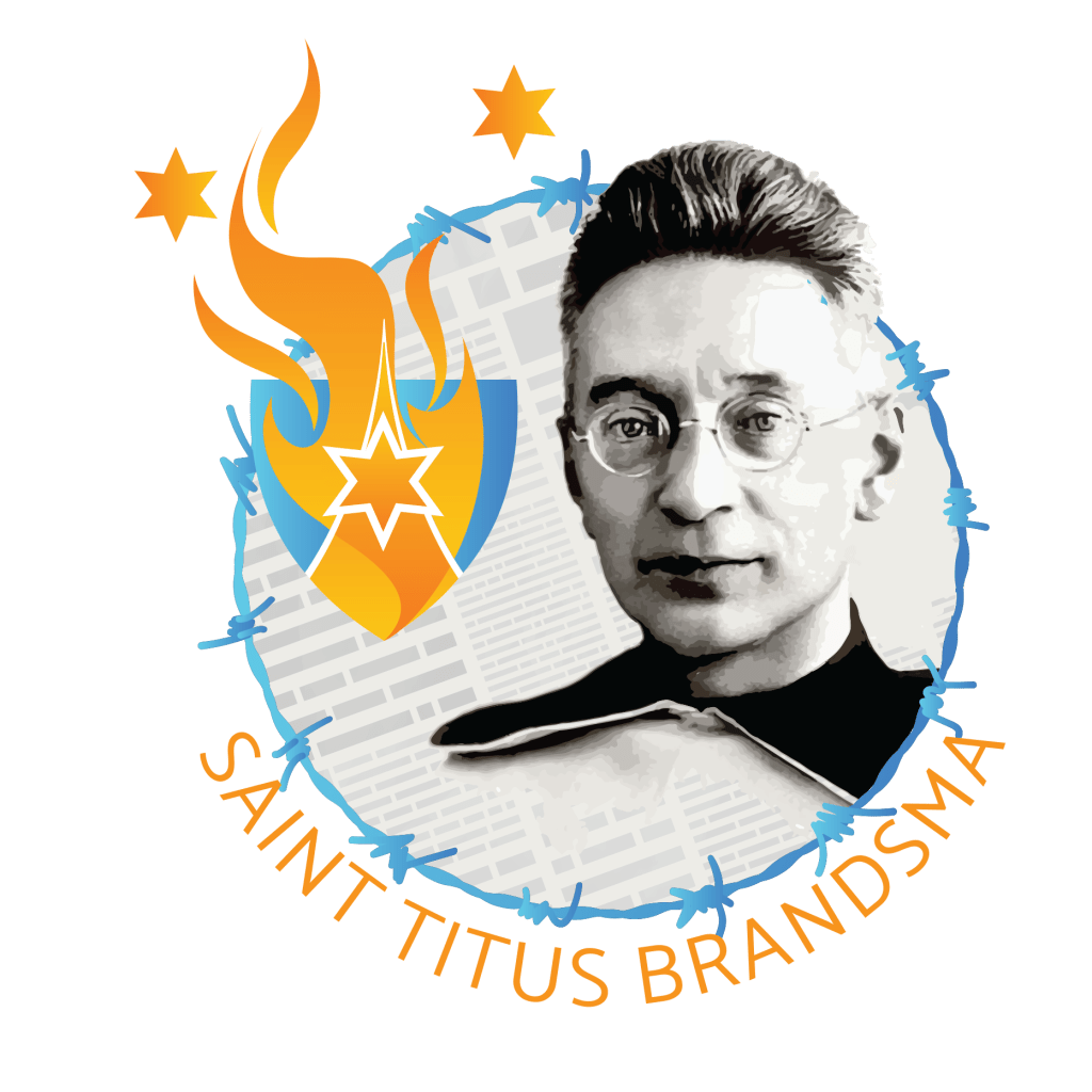 St Titus Brandsma canonisation logo